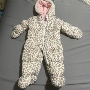 Carters Leopard Print Snow Suit
